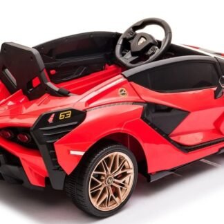 Coche 12v de batería para niños Lamborghini Sian, 1 plaza, rojo, RC parental   INDA379-RA-QLS-6388.CR